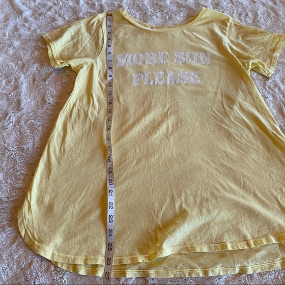 Wildfox Medium Yellow More Sun Please Tee NEW - Picture 9 of 10